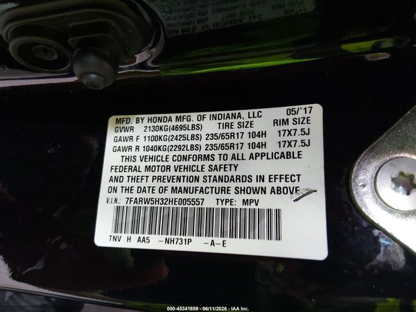 2017 HONDA CR-V LX