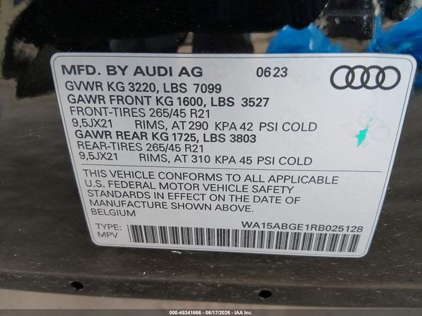 2024 AUDI Q8 E-TRON PREMIUM PLUS QUATTRO