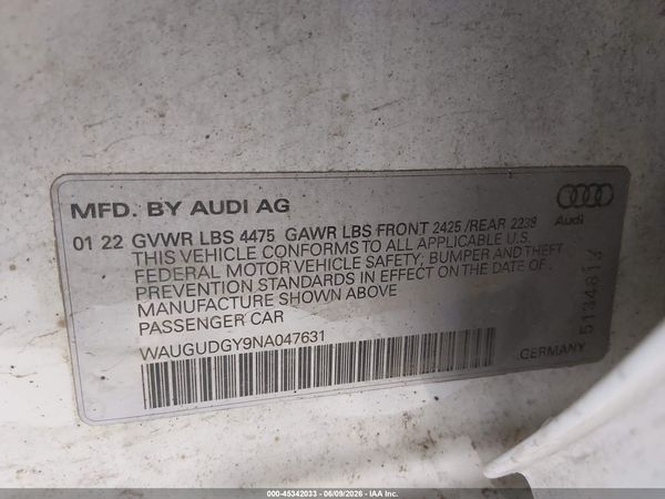 2022 AUDI A3
