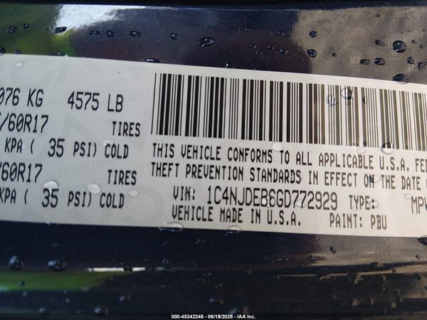 2016 JEEP COMPASS HIGH ALTITUDE EDITION