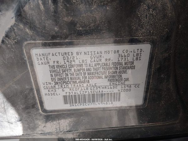 2021 NISSAN KICKS SV XTRONIC CVT