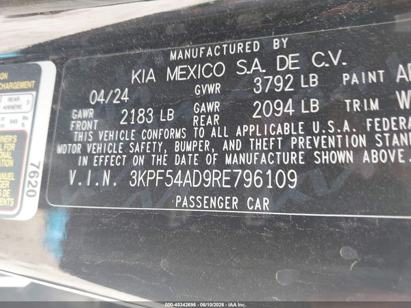 2024 KIA FORTE GT-LINE