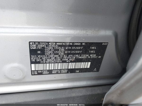 2022 TOYOTA RAV4 LE
