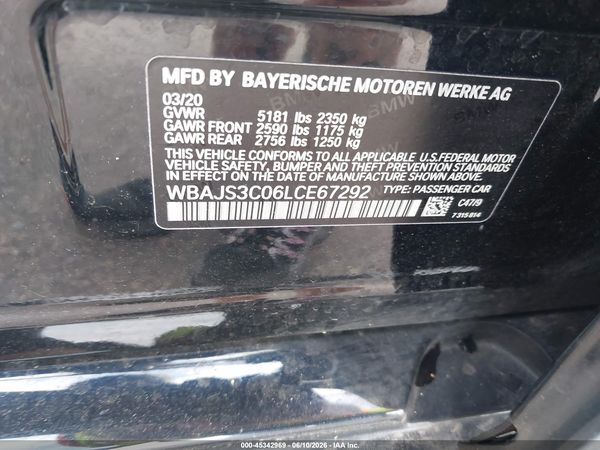 2020 BMW 540I XDRIVE