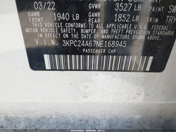 2022 HYUNDAI ACCENT SE