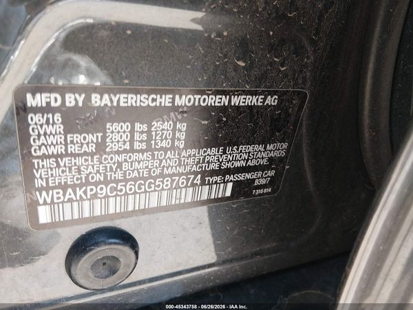 2016 BMW 550I XDRIVE