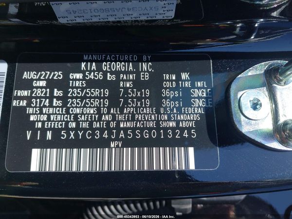 2025 KIA EV6 LIGHT LONG RANGE RWD