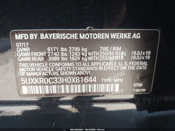2017 BMW X5 XDRIVE35I
