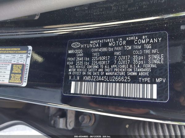 2020 HYUNDAI TUCSON SE