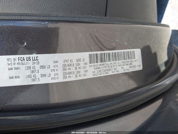 2019 CHRYSLER PACIFICA TOURING PLUS