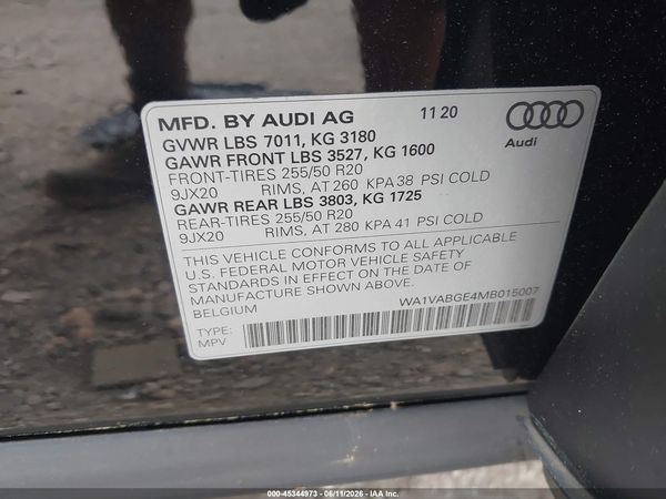 2021 AUDI E-TRON PRESTIGE QUATTRO