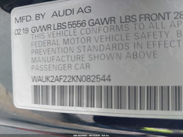 2019 AUDI A6 55 PREMIUM