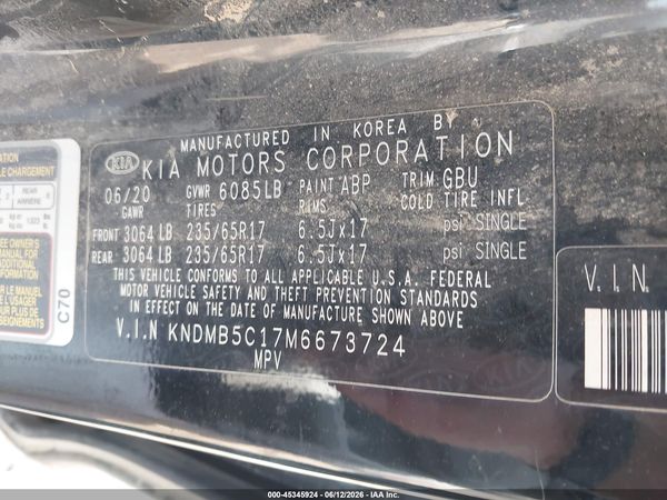 2021 KIA SEDONA LX