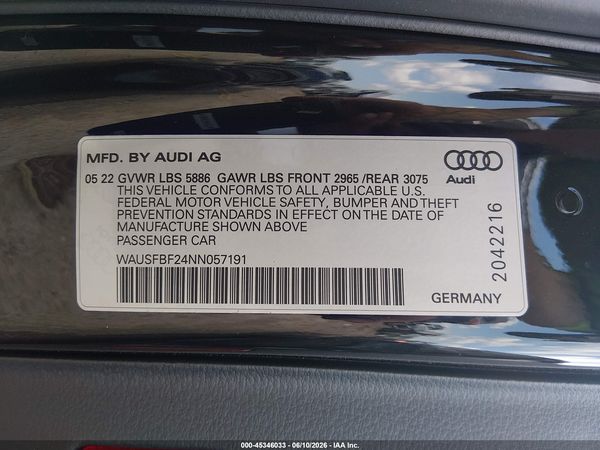 2022 AUDI S7 SPORTBACK
