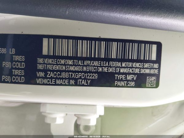2016 JEEP RENEGADE LATITUDE