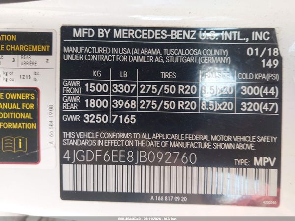 2018 MERCEDES-BENZ GLS 450 4MATIC