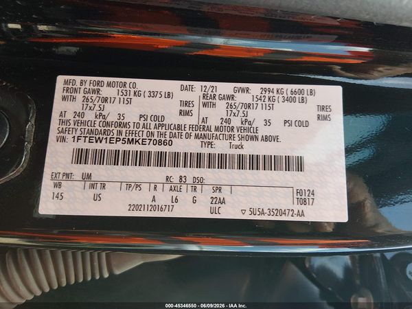 2021 FORD F-150 XLT