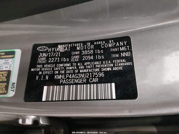 2022 HYUNDAI ELANTRA LIMITED