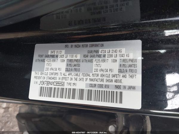 2021 MAZDA CX-5 SPORT