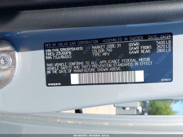 2024 VOLVO XC60 B5 CORE DARK THEME
