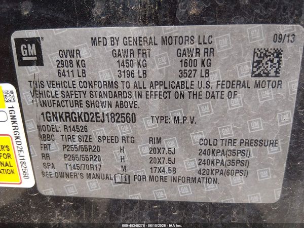 2014 CHEVROLET TRAVERSE 1LT — I9