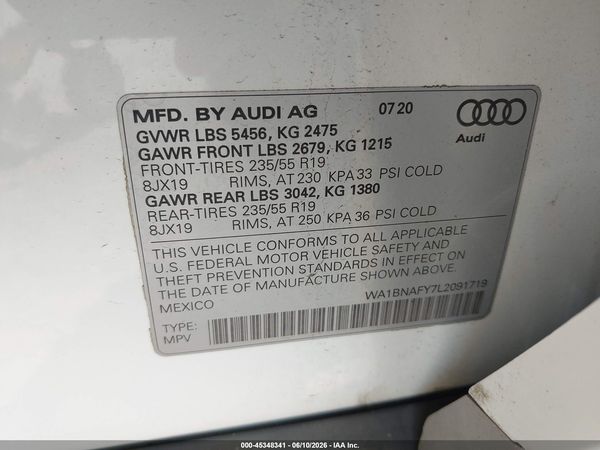 2020 AUDI Q5