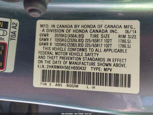 2014 HONDA CR-V EX