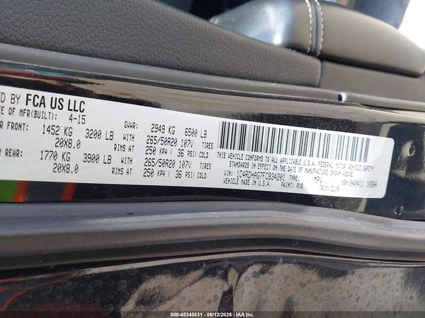 2015 DODGE DURANGO SXT