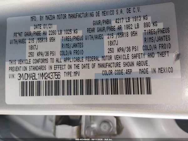 2021 MAZDA CX-30 SELECT