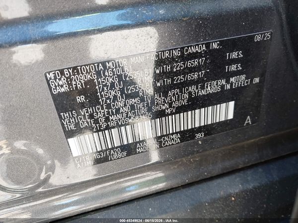 2025 TOYOTA RAV4 XLE