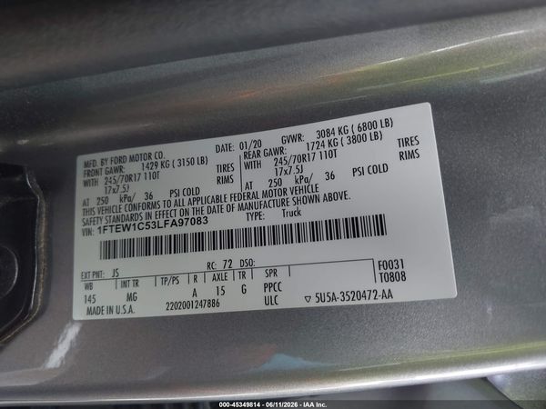 2020 FORD F-150