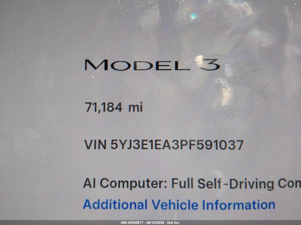2023 TESLA MODEL 3 REAR-WHEEL DRIVE