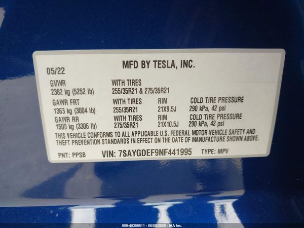 2022 TESLA MODEL Y