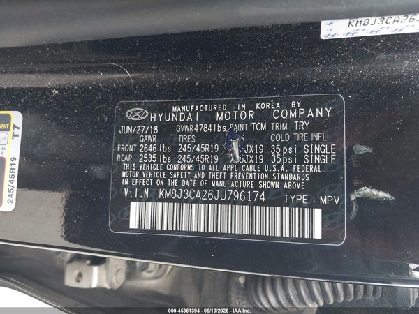2018 HYUNDAI TUCSON VALUE