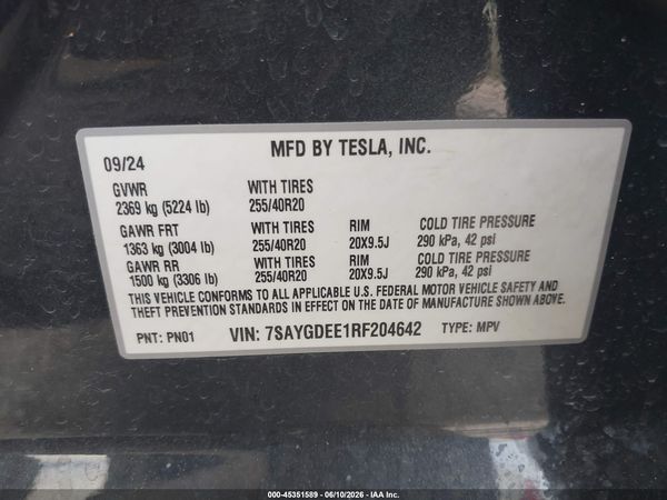 2024 TESLA MODEL Y