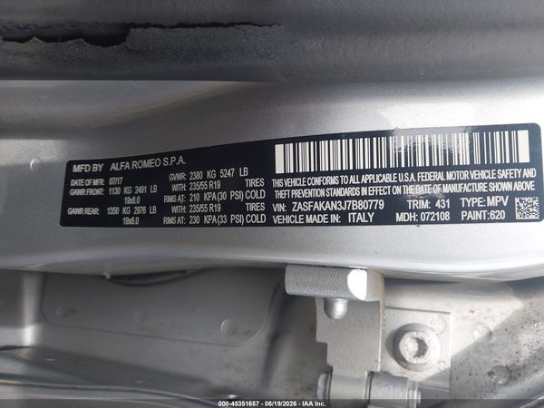 2018 ALFA ROMEO STELVIO AWD