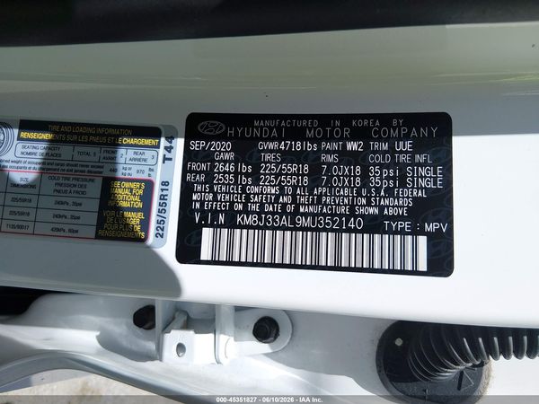 2021 HYUNDAI TUCSON LIMITED