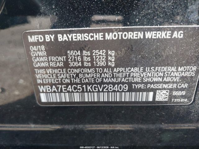 2019 BMW 740i xDrive