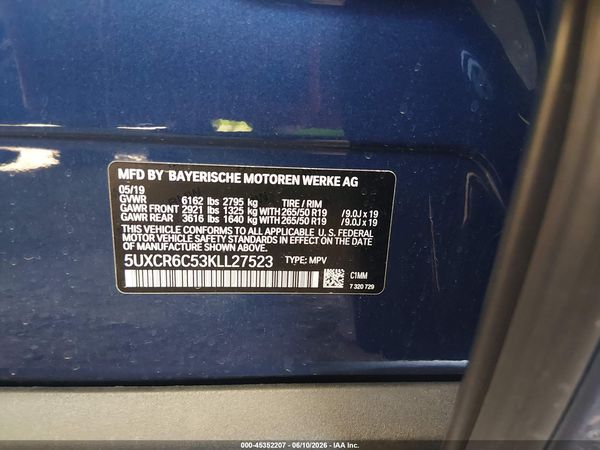 2019 BMW X5 XDRIVE40I