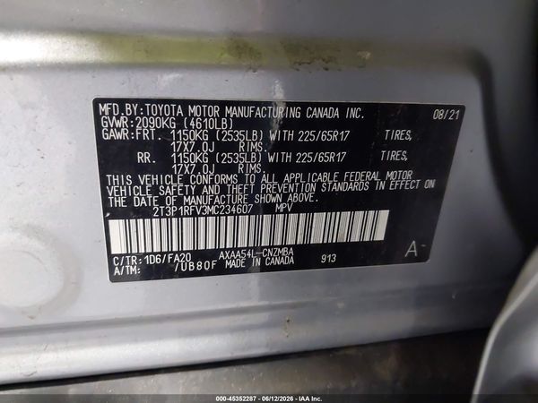 2021 TOYOTA RAV4 XLE
