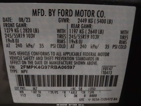 2024 FORD EDGE SE — I9