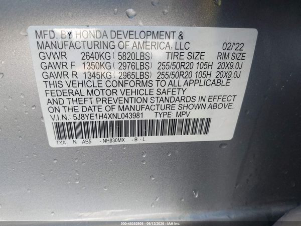2022 ACURA MDX TECHNOLOGY PACKAGE