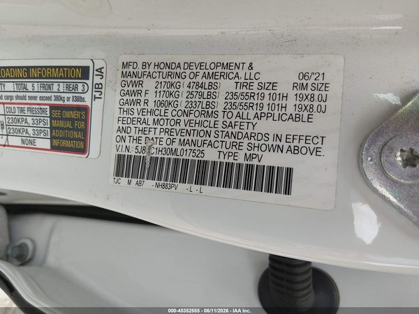 2021 ACURA RDX STANDARD