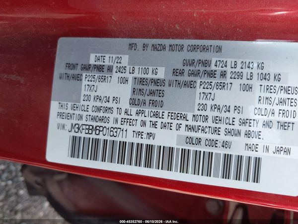 2023 MAZDA CX-5 2.5 S SELECT