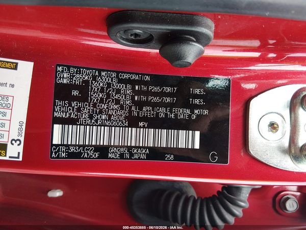 2022 TOYOTA 4RUNNER TRD OFF ROAD PREMIUM