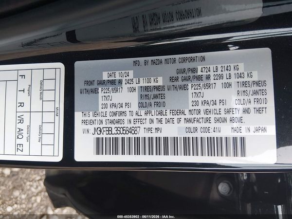 2025 MAZDA CX-5 2.5 S SELECT