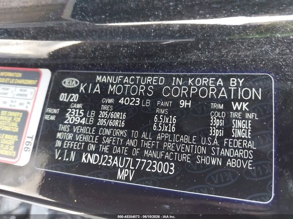 2020 KIA SOUL LX