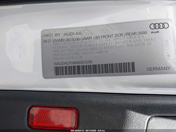 2021 AUDI A5 SPORTBACK