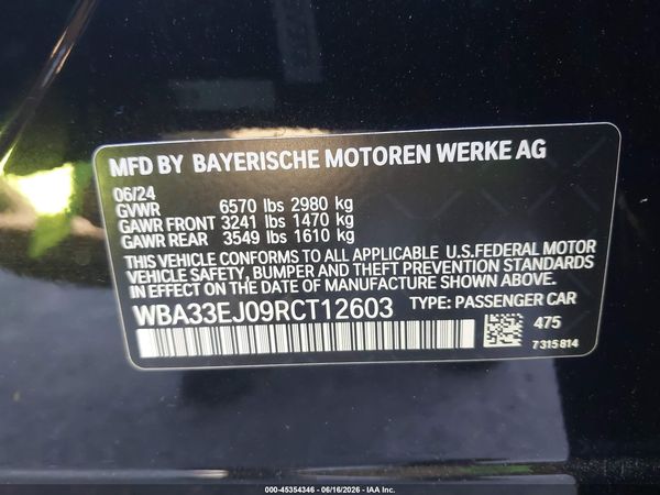 2024 BMW 760I XDRIVE