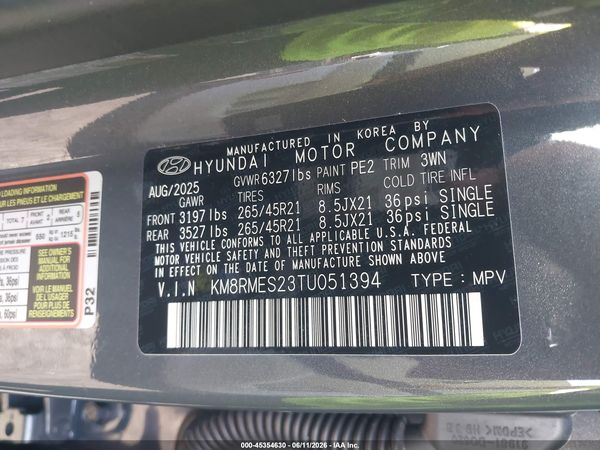 2026 HYUNDAI PALISADE CALLIGRAPHY